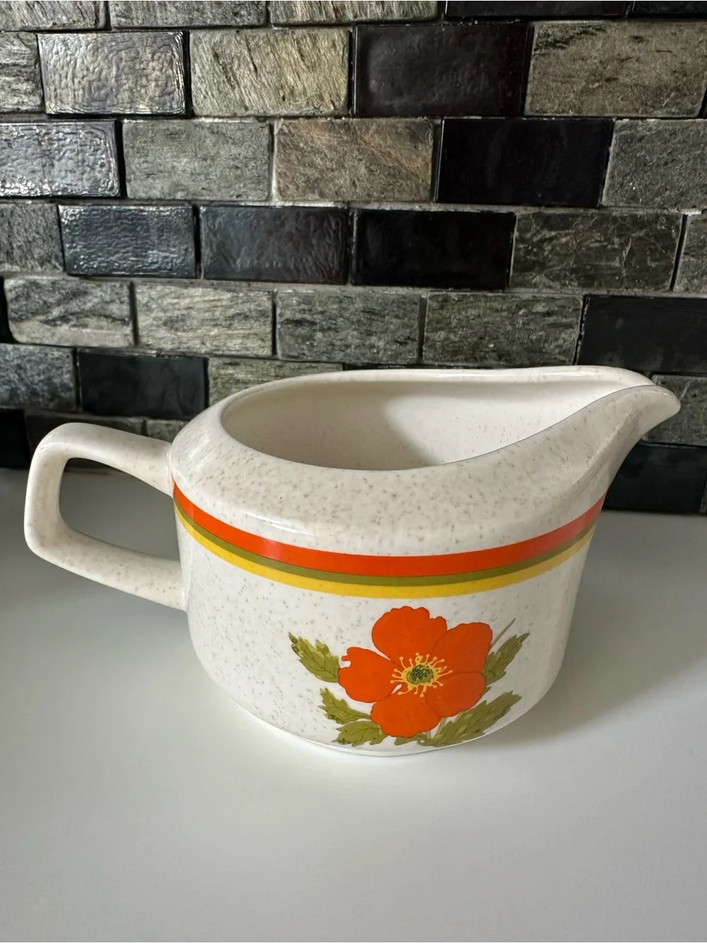 Lenox Temper-Ware Sugar & Creamer Set – Fire Flower, 1970s, Made in USA, EUC